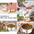 P&P CHEF 6 Inch Cake Pans Set, Round Stainless Steel Baking Pan for Birthday Wedding Cakes, Heavy Duty, Dishwasher Safe