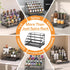 4 Countertop, DTUQYX Spice Rack Organizer for Cabinet: Tier Adjustable Spice Rack Organization with Drawer, Depth Metal