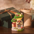 TERESA'S COLLECTIONS Mushroom Garden Statues with Outdoor Solar Light for Garden Decor, Green Flocked Decorations Resin