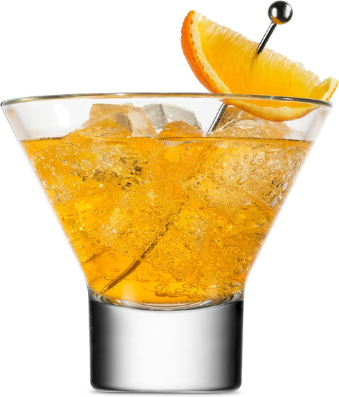Godinger Martini Glasses, Set of 4 Italian Cocktail Glasses, 8oz Dessert Cups Made in Italy