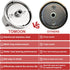 TOMOON DG64-00473A Range Stove Knobs Replacements for Samsung Gas Range Oven, Stainless Steel Control Dial