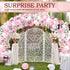 Aoriher Balloon Garland Arch Kit, 122 Pieces Colorful Pink Silver White Confetti Latex for Christmas Birthday Wedding