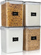 Vtopmart 4 PCS Large Food Storage Containers 5.2L / 175oz, 4 Pieces