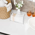Bathroom,Home,Counter Dispenser,1 Cq acrylic Multifold Paper Towel Dispenser & Box for Top and Kitchen,Clear Guest