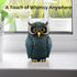 Buildopia Owl Figurine, Resin Animal Sculpture Statue for Home Decor, Bookshelf, Bedroom, Living Room, Office & Table