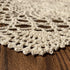 Hsvanyr 39inches Beige Tablecloth, Handmade Crochet Cotton Square Coffee Table Cover