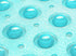 Extra-Long Non-Slip Bathtub & Shower Mat, 39”x16”, Transparent Turquoise, Safe & Machine-Washable