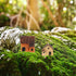 WINOMO 4PCS Miniature Gardening Landscape Micro Village Stone Houses, Thumbnail House Thatched Huts for Fairy Garden