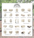 22L 22W 18H inch, Porch Shield Patio Ottoman Cover - Waterproof Outdoor Square Side Table Covers x x Beige