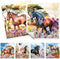 Horses Swedish Dishcloths for Kitchen, 6 Pack Farmhouse Absorbent Dish Cloths for