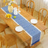 13 48 Inch Floral Coffee Table Runner for Living Room Kitchen Farmhouse Bordered Dining Table Runner with Fringe