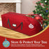 HOLIDAY SPIRIT Heavy-Duty Christmas Tree Storage Bag, Waterproof with Reinforced Handles & Zipper, Fits 7.5FT Tree, Red