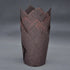 Large Greaseproof Paper Wrappers, Muffin Baking Cupcake Cups Liners, 2-1/4" x 4", Natural, Brown, White, 125 pcs Tulip