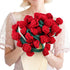 cagulax Birthday Gifts for Women Mothers Day, Rose Crochet Flowers Bouquet Blanket,