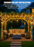 6 Packs 198Ft 600 8 Minetom Solar String Lights for Outside, Total LED Outdoor Solar Fairy Lights, Modes Balcony Lights