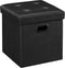 SONGMICS Mazie Collection - 15 Inches Ottoman with Storage, Footstool, Storage Ottoman