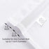 MYSTIC-HOME Sheer Curtains White 45 Inch Length, Set of 2 Rod Pocket Voile Drapes for Living Room, Bedroom