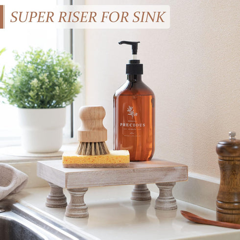 Counter EOSAHR Farmhouse Riser for Room Decor : Decorative Pedestal Stand For Display Your Home Decorations