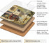 Set 4 4" Pimpernel Parisian Scenes Coasters, of Elegant Cork-Backed Boards Featuring Classic Paris Art Prints, Heat
