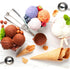 Ice Cream Scoop Set, 3 Pcs Stainless Steel Cookie Scoops with Trigger Release for Baking and Melon Baller.