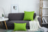 Handmade Decorative Solid 100% Cotton Canvas Throw Pillow Covers, 20"x20", Apple Green - TangDepot