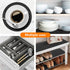 Shelf Liners for Kitchen Cabinets, Non-Adhesive EVA Material Drawer Liner, Washable Fridge Liner 11.8 x 59 Inches Black