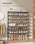 4-Tier 11.7 36.1 27.7 Inches, ULSH034BH01 SONGMICS Shoe Rack, Shoe Storage Organizer, Space-Saving, x x Entryway, Metal