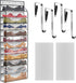 PAULONE 12 Pocket Over the Door Shoe Organizer,Reusable Breathable Large Mesh Bag Men's