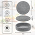 Trivets for Hot Dishes, 4 Pcs Cotton Coasters and Storage Basket, Pot Holders for Kitchen, Hot Pads for Table (Grey)