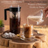 Mixpresso Cold Brew Maker for Iced Coffee and Tea, 44oz Glass Pitcher, Easy to Clean Reusable Mesh Filter