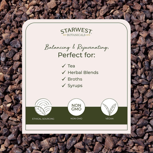 1 lb Starwest Botanicals Organic Elecampane Root - Dried Loose Herb for Tea & Herbal Blends, Cut & Sifted, Certified