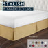 California King Bed Skirt by HC Collection, Soft Microfiber Box Spring Cover, 14" Inch Drop, Wrinkle & Fade Resistant -