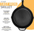 Utopia Kitchen 12 Inch Saute Fry Pan - Pre-Seasoned Cast Iron Skillet - Safe Grill Cookware for Indoor & Outdoor Use