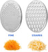 Cheese Grater with Food Storage Container & Lid, Perfect for Grating Hard Parmesan, Ginger, Vegetables (Blue)