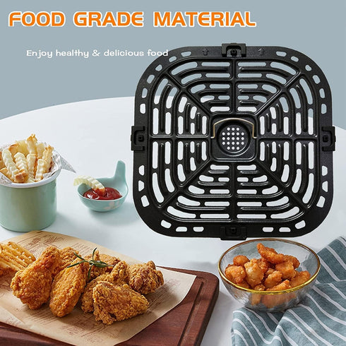 Air Fryer Grill Plate for Instants Vortex Plus Gourmia GAF680/685 6QT, Upgraded Nonstick Crisper Plate Tray Rack