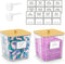 HomePekite 2 Pack Laundry Pods Container,Laundry Room Organization and Storage Containers with Wooden