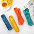 Tessco 12 Sets Reusable Travel Utensils with Case, Wheat Straw Picnic Flatware Sets