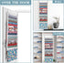 Hanging Fabric Storage Organizer Over The Door, 20-Shelf Wall Mount for Sewing and Quilting Fabric Collection