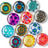 FINDMAG 12 Pcs Cute Glass Fridge Magnets, Strong Heavy Duty Refrigerator Magnets for Kitchen, Office, Home