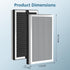 JF260 Replacement Filter for JF260 Air Purifier, 3-in-1 Pre-Filter, H13 True HEPA Activated Carbon, 4 Pack