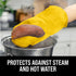 BPA-Free Soft Silicone Oven Mitts, Ultra Heat Resistant with Thick Cotton Liner, Long Slip Resistant Pot Holders