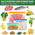 10 Pack Reusable Ziplock Bags, 3 Large Food Storage Gallon Bags, 4 Reusable Sandwich Bags, 3 Snack Bags for Meal Prep