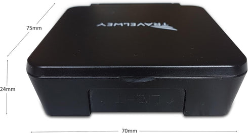 Digital Travel Alarm Clock - Simple Operation, Loud Alarm, Snooze, Small and Light, Battery Powered, Black