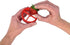 PushBerry 2-in-1 Kid-Friendly Strawberry Stem Removal, Hull, and Slice Tool, Red