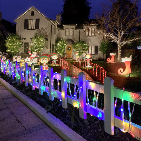 33Ft Indoor,100 18 LED Rope Lights LED Tube Lights with Colors,String Lights for Outside Waterproof LED Rope Lighting