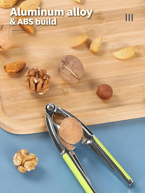 YOFAN Green Walnut Cracker Tool, Nutcrackers, Metal Nut Shell Openers, Nut Shell Breakers Crackers, Kitchen Tools