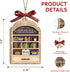 Book Lovers Gifts for Women, Valentines Day Gifts for Teacher, Librarian, Reader, Bookworm, Book Ornament Faux Stained
