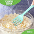 GreenLife 10-in-1 Cooking Tools and Utensils, Silicone Fork for Stirring, Mixing, Mashing, Soft Pink, Dishwasher Safe