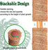 CHIAFFI 2 Pack 21 Inch 37 Inch Moss Poles, Stackable Moss Pole for Plants Monstera, Tall Moss Poles for Climbing Plants