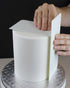PME Cake Decorating 8" Tall Plain Edge Plastic Side Scraper - 8 x 3.7 Inches, White